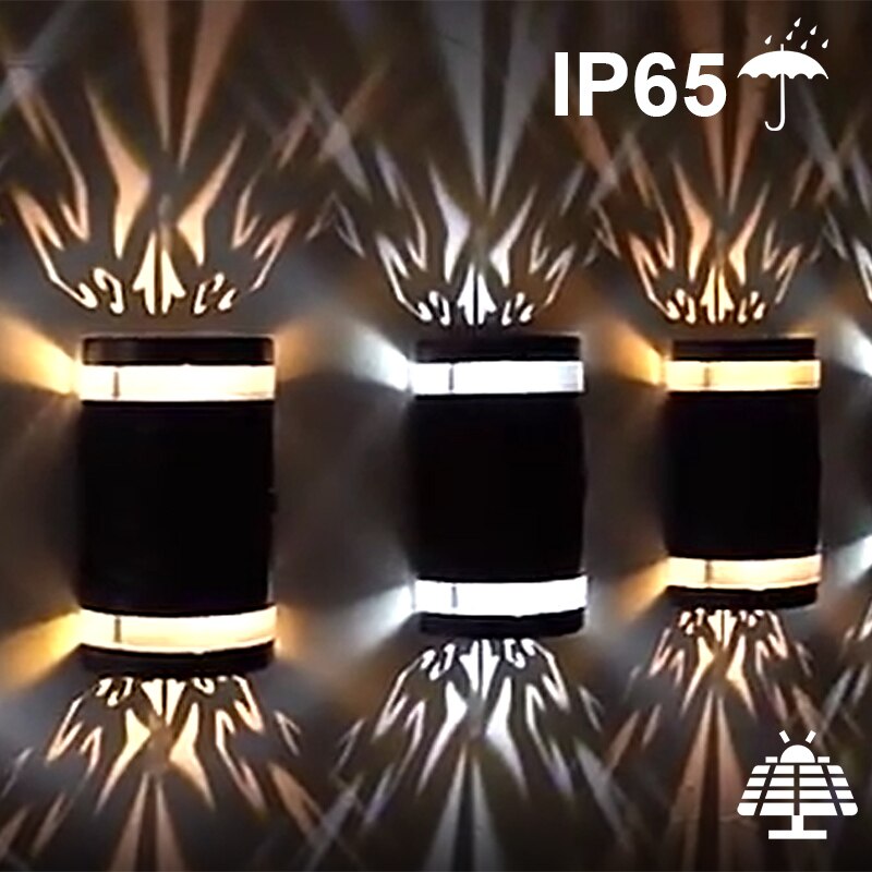 groß Größe Solar- LED draussen Mauer Lampe wasserdicht Garten Dekor hell Pro Balkon Hof Landschaft Straße Garten Mauer hell