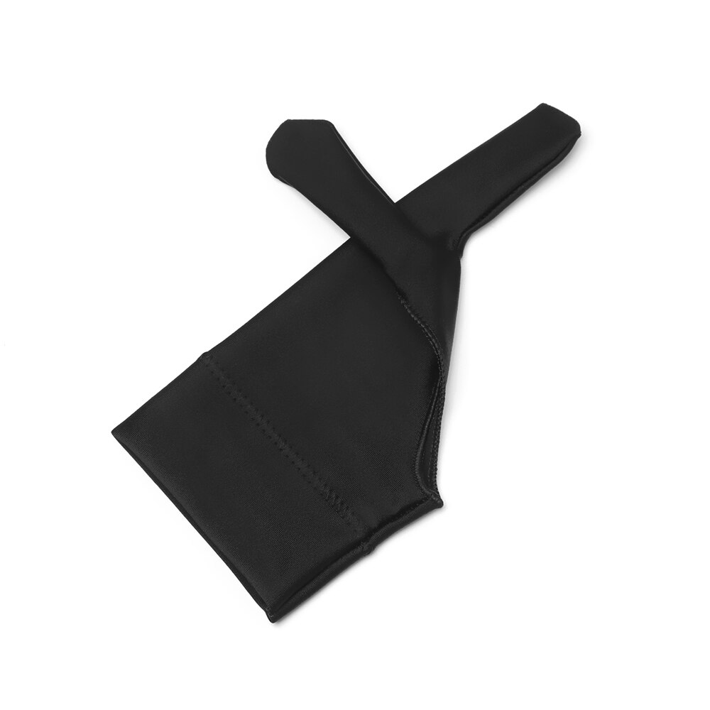 1PC artist drawing glove for any Graphics drawing Tablet Black 2 finger anti-fouling,both for right and left hand black
