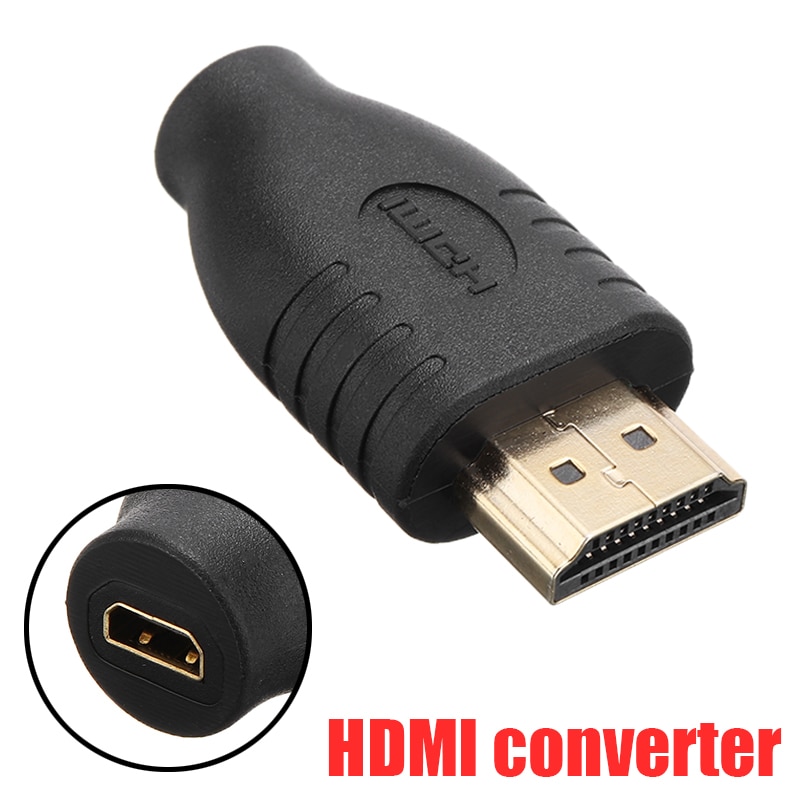 1 Pc Professionele Hdmi Converter Zwart Standaard Hdmi Male Type A Naar Micro Hdmi Type D Vrouwelijke Socket Adapter Mayitr