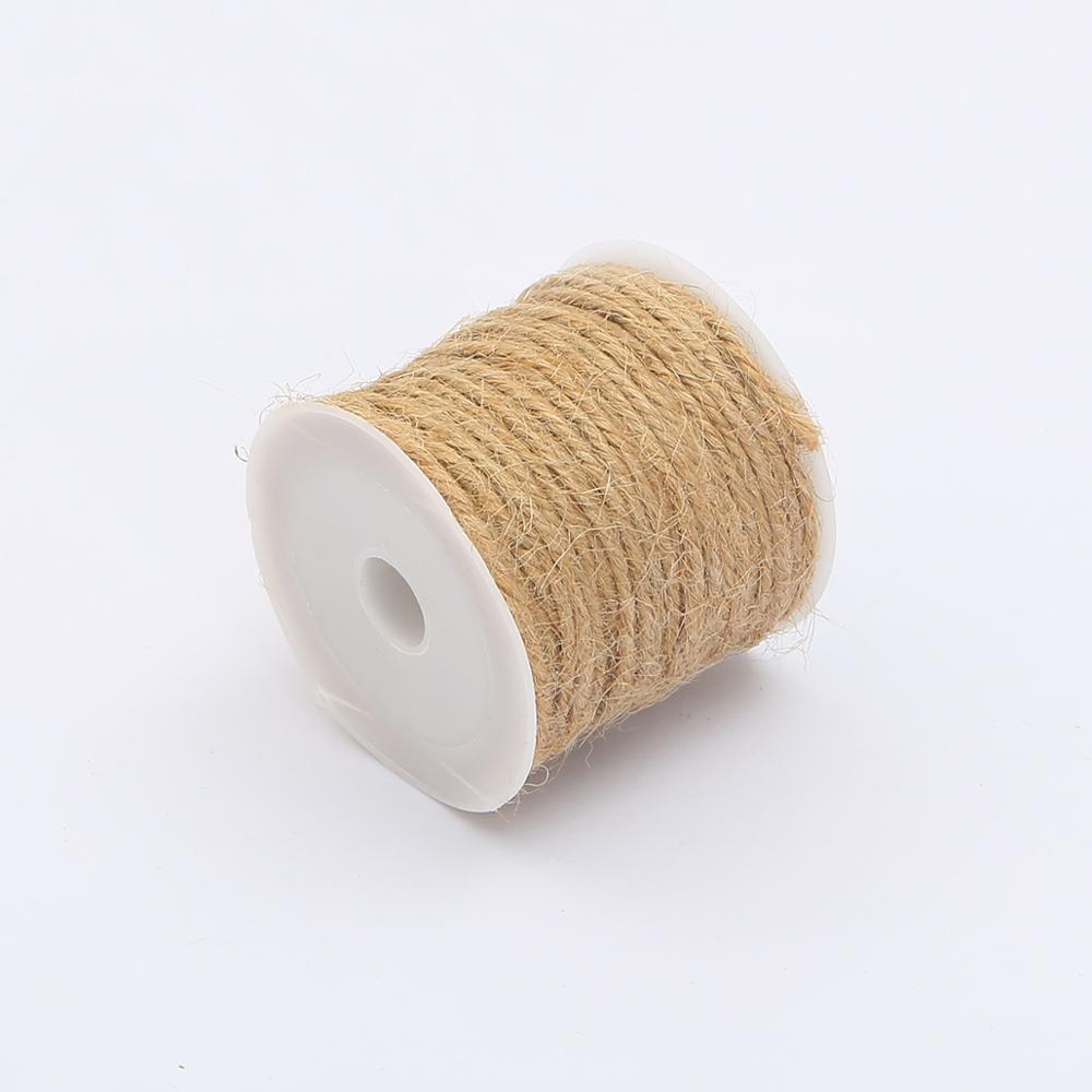 5-15M naturalna juta sznurka pasek z juty liny konopne impreza sznureczki robić pakowania prezentów ślubnych DIY Scrapbooking kwiaciarnie rzemiosło artystyczne nici: 2.0mm x 8meters