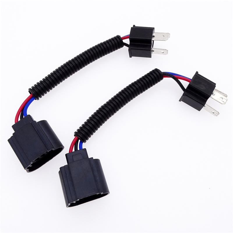 1 par sele adapter forlygte konvertering kabel ledningsstik stik til pigtail wire til  h4 han til  h13 bil usb stik