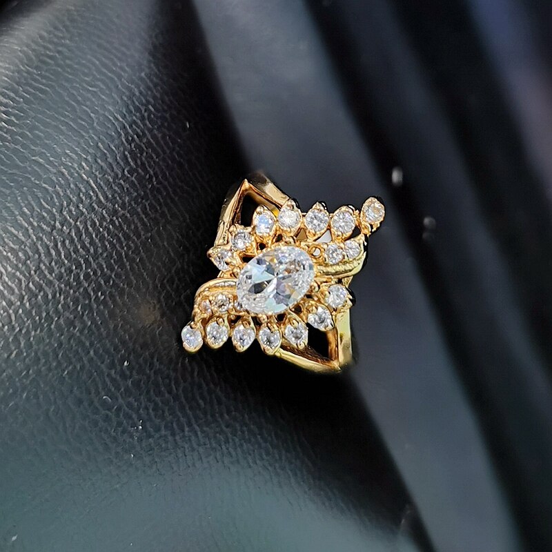 Whoesale Einfache Vintage Ring Für Frauen Weibliche Nette Finger Ringe Romantische Geburtstag Für Freundin Zirkon Schmuck