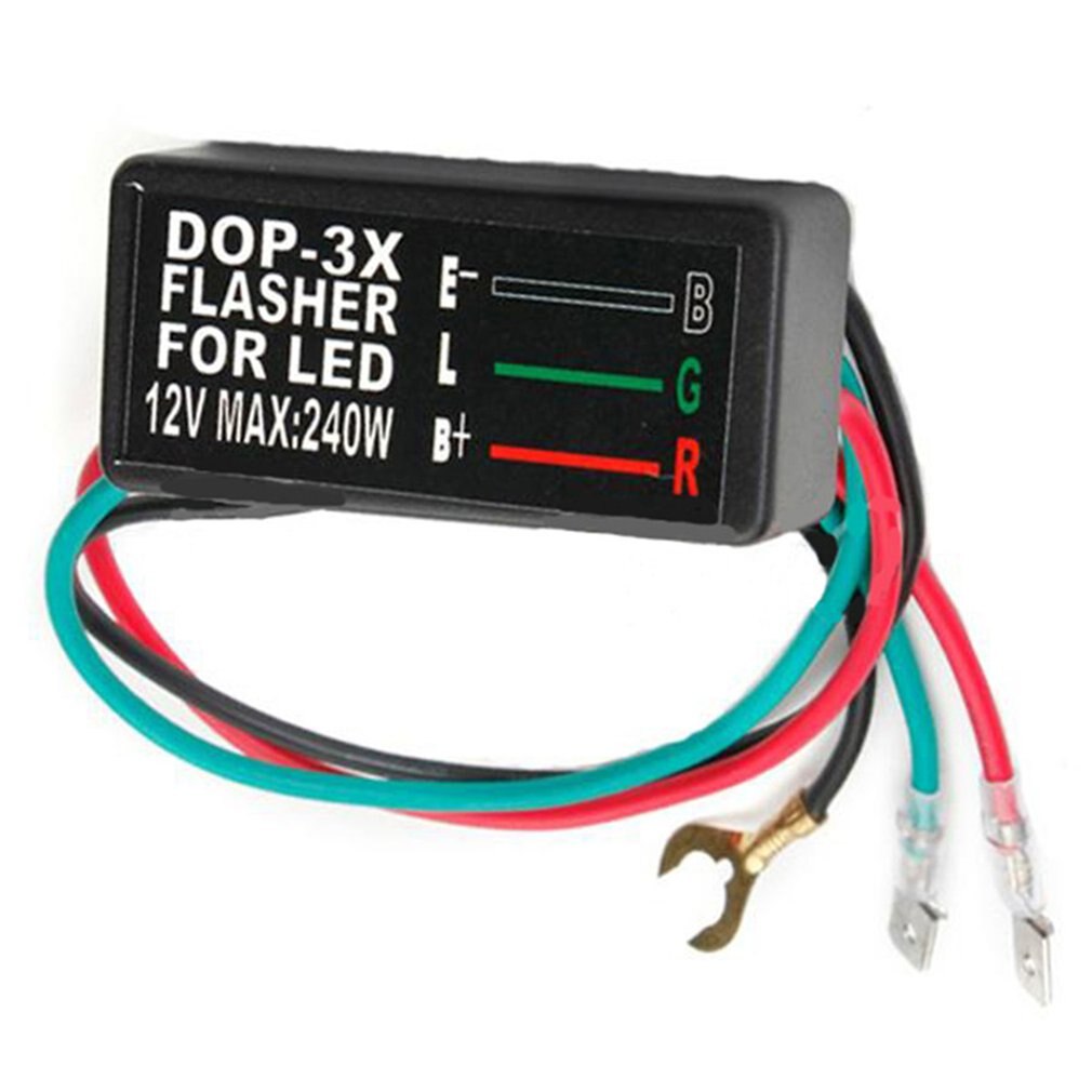 3-Draden Motorfiets Led Blinker Relais Waterdichte Universele DOP-3X Auto Flasher Voor Led 12V Richtingaanwijzer Flasher