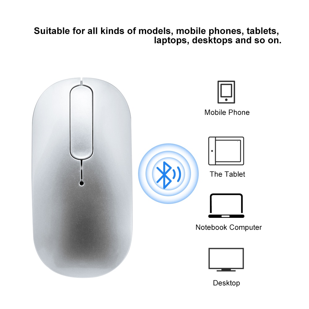 Bluetooth Wireless Mouse Rechargeable Touch Scroll Computer Mouse Silent Ergonomic Slim PC Mause Optical Mice For Macbook Laptop