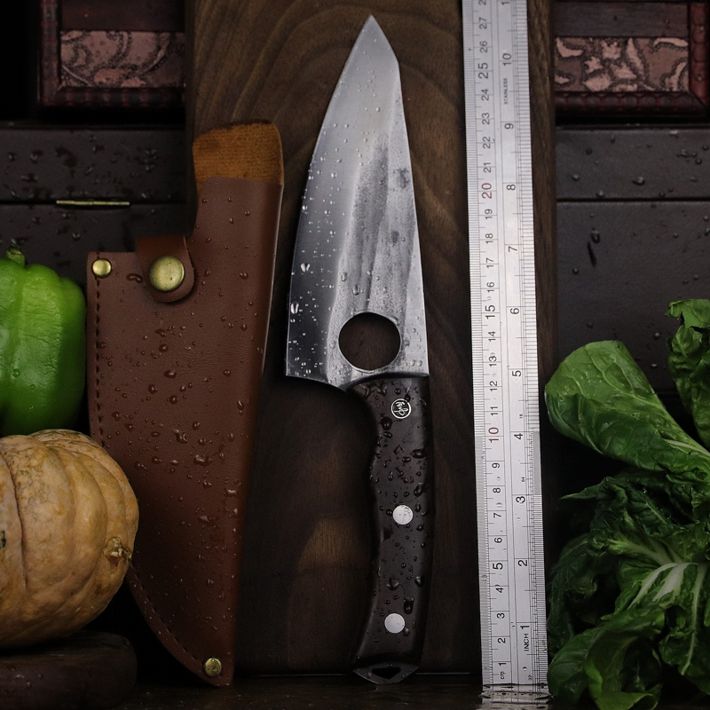 Cuchillo japonés de alta gama para deshuesar, rebanador afilado, forjado manual, de ternera, sashimi, de cocina, de chef