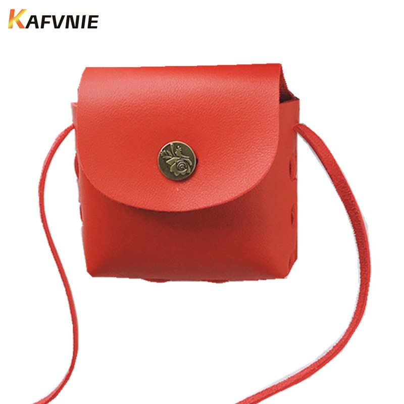 Kids Mini Pu Leuke Crossbody Kinderen Meisjes Red Satchel Schoudertassen Prinses Handtas Mooie Messenger Bag