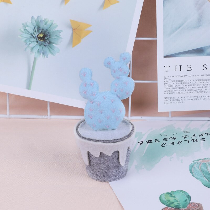 Meian Kit de punto de aguja no tejido para suculentas, Cactus, fieltro de lana, fieltro de corte de aguja, paquete de conjuntos de manualidades Diy: HJG00133