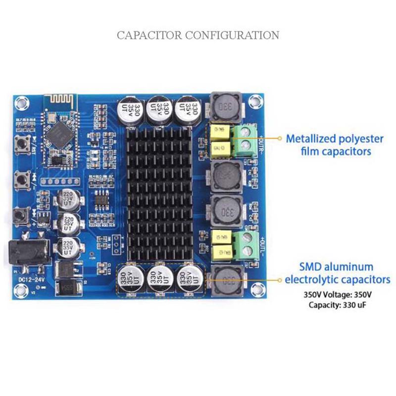 XH-M548 Bluetooth Dual Channel 120W + 120W TPA3116D2 Bluetooth Digitale O Eindversterker Board