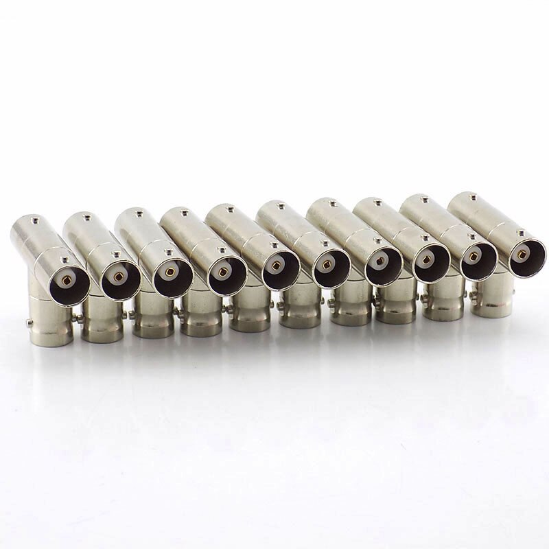 Conector hembra BNC a 2 acopladores hembra BNC, adaptador de enchufe divisor, adaptador de vídeo de 3 vías/monoto A7, 2 uds.