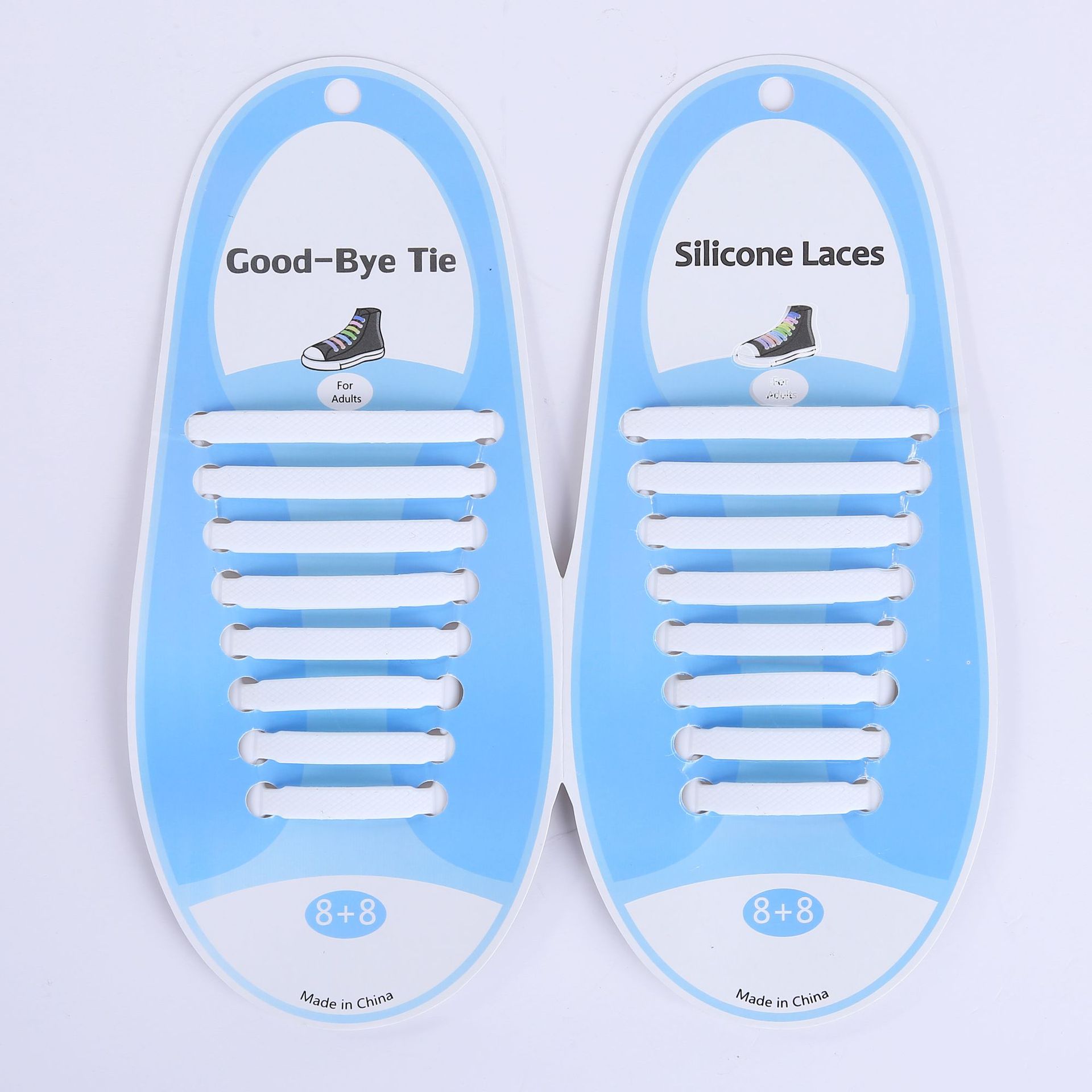 cordones elasticos zapatillas cordones zapatillas cordones elasticos cordones de calzado Cordones elásticos de silicona para zapatos para hombre y mujer, cordones especiales de goma, 13 colores, 16 unids/lote: White
