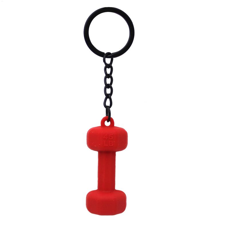 Fitness Key Ring Simulation Dumbbells Keyring Kettlebells Cool Bag Charm Fitness Series Pendant Car Key Ornament
