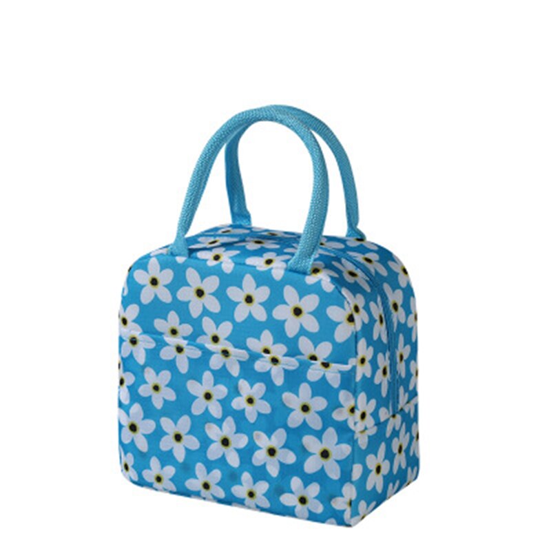1PCs Frische Kühler Taschen Wasserdichte Nylon Tragbare Zipper Thermische Oxford Mittagessen Taschen Für Frauen Bequem Mittagessen Box Tote Lebensmittel taschen: J
