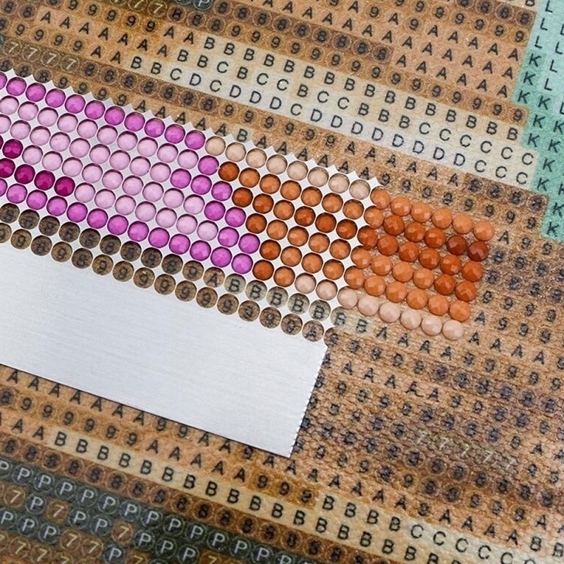 Règle de peinture en broderie au diamant | Pâte à dorer, strass Point règle de perçage antiadhésive, outils bricolage accessoire de peinture au diamant