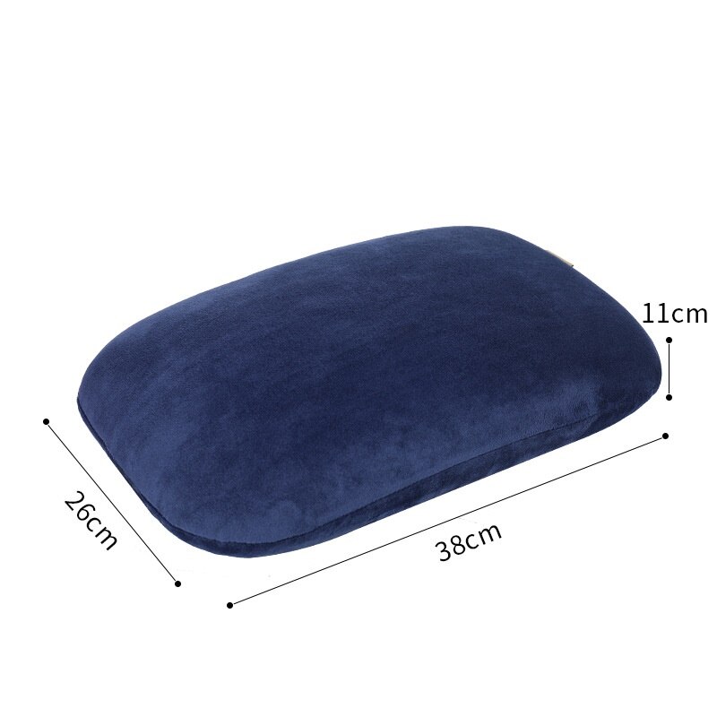 Petit oreiller de sieste pour bureau pause déjeuner coussin de repos coussin étudiant sieste sommeil récupération lente mémoire coton oreiller: blue pillow