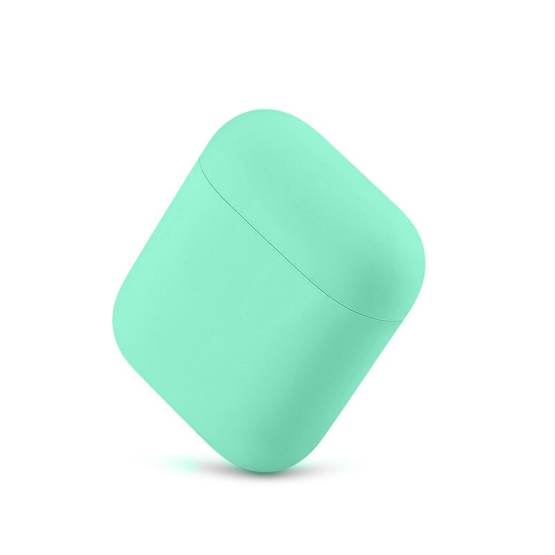 Funda de silicona blanda para auriculares Airpods 1/2, accesorios para auriculares, funda protectora para Apple AirPods 2: Green