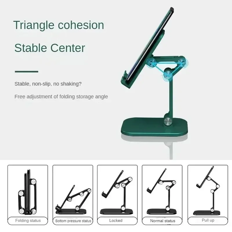 Desk Mobile Phone Holder Stand For IPhone IPad Xiaomi Adjustable Foldable Desktop Tablet Holder Universal Table Cell Phone Stand