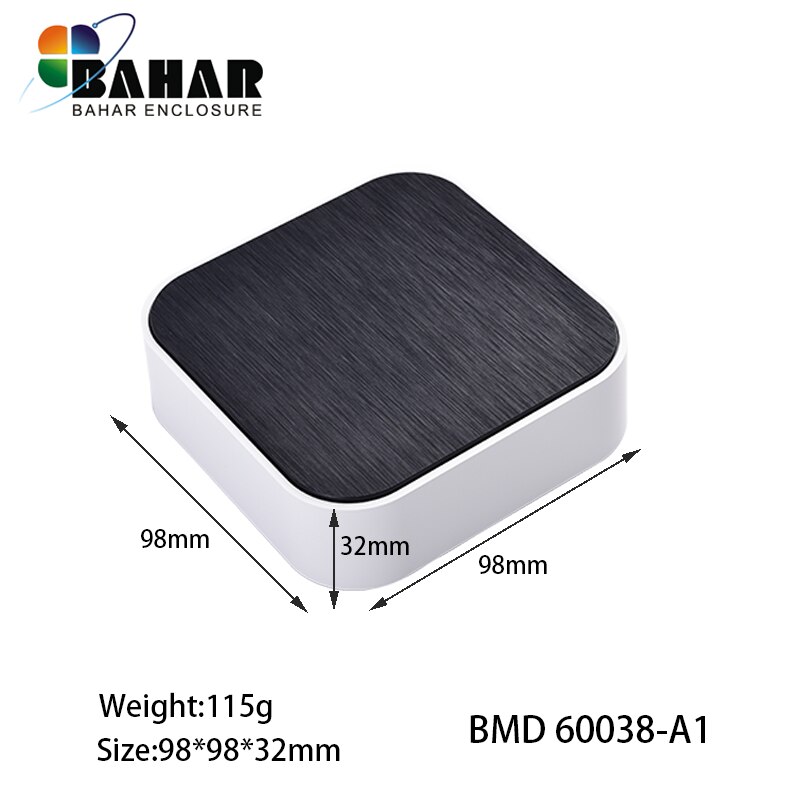 1 pçs 98x98x32mm bahar gabinete, caixa de plástico quadrado, caixa de junção, aparelho doméstico habitação, caso do instrumento, caso do conector: BMD 60038-A1