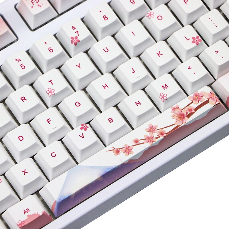 110 Keys Pbt Keycap 5 Zijden Dye Subbed Cherry Profiel Mechanische Toetsenbord Keycap Set Voor Mx Toetsenbord Schakelaars