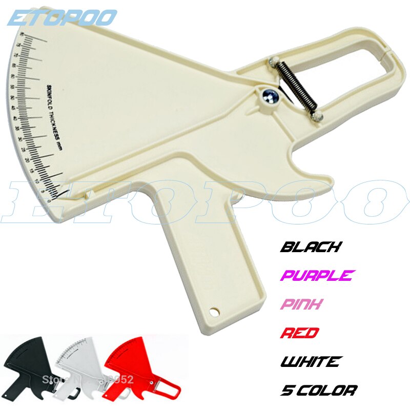 Body Fat Tester Measurement Slim Body Test Measurement Slim Skinfold Skin Fold Caliper Guide 0-80MM