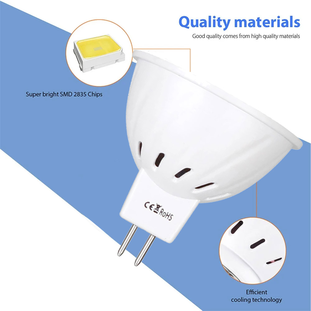 LED-Scheinwerferbirnen 6W 8W E27 GU10 Herr16 Hellste 3000K-6000K Kühl/warm/neutral ersetzen Halogenleuchten Deckenlampe 12V/24V