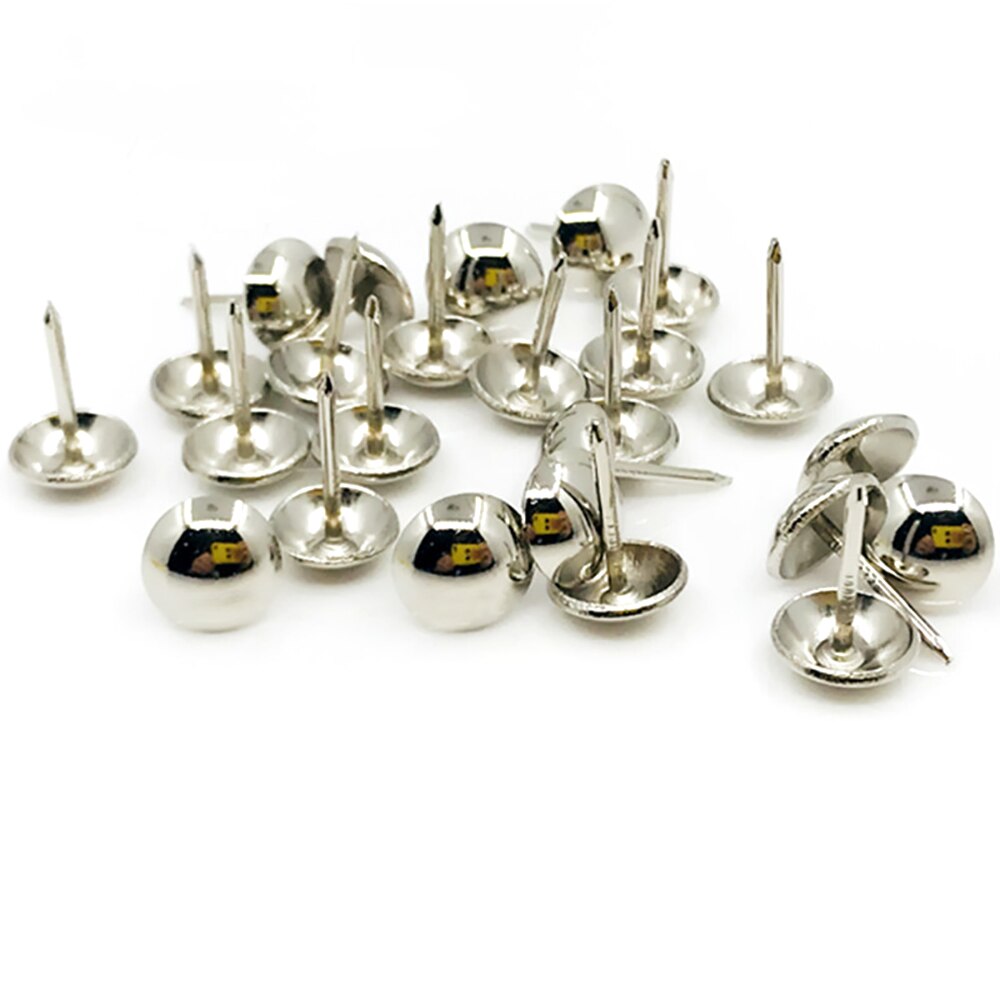 Remaches decorativos de 8MM, clavos para sofá, bolsa suave, tachuelas antiguas, 100 juegos