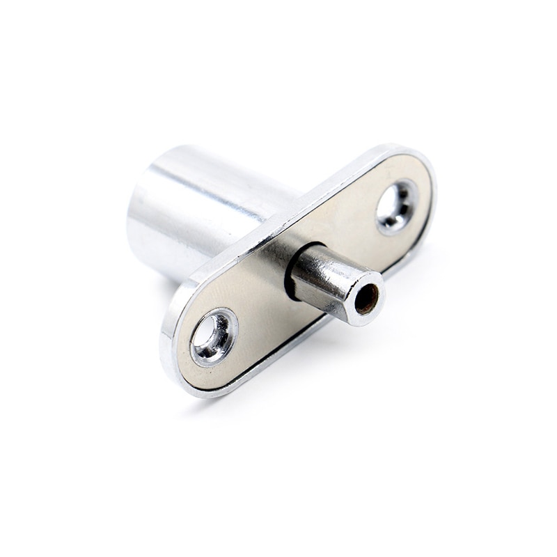 Chrome Finish Zinc Alloy Push Plunger Lock for Drawer Desk Wardrobe Cabinet