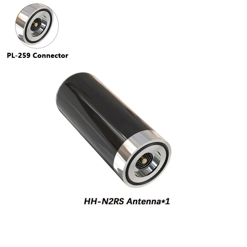 Antena de Radio corta para coche UHF/VHF de doble banda HH-N2RS PL-259 antena 136-174MHz/400-480MHz para IC-980 PRO KT8900 BJ-218 Radio móvil: RED