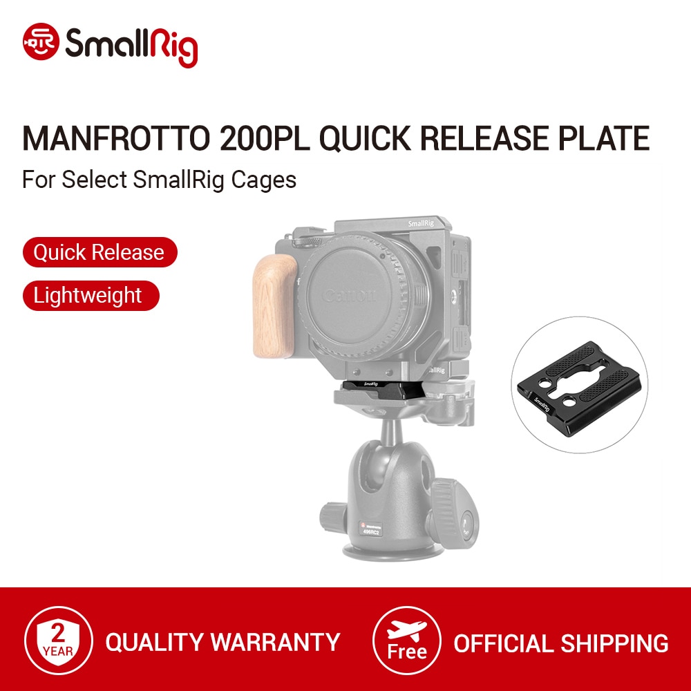 Smallrig Manfrotto 200PL Quick Release Plaat Voor Select Smallrig Kooien Dslr Statief Schieten Quick Release Plaat-2902
