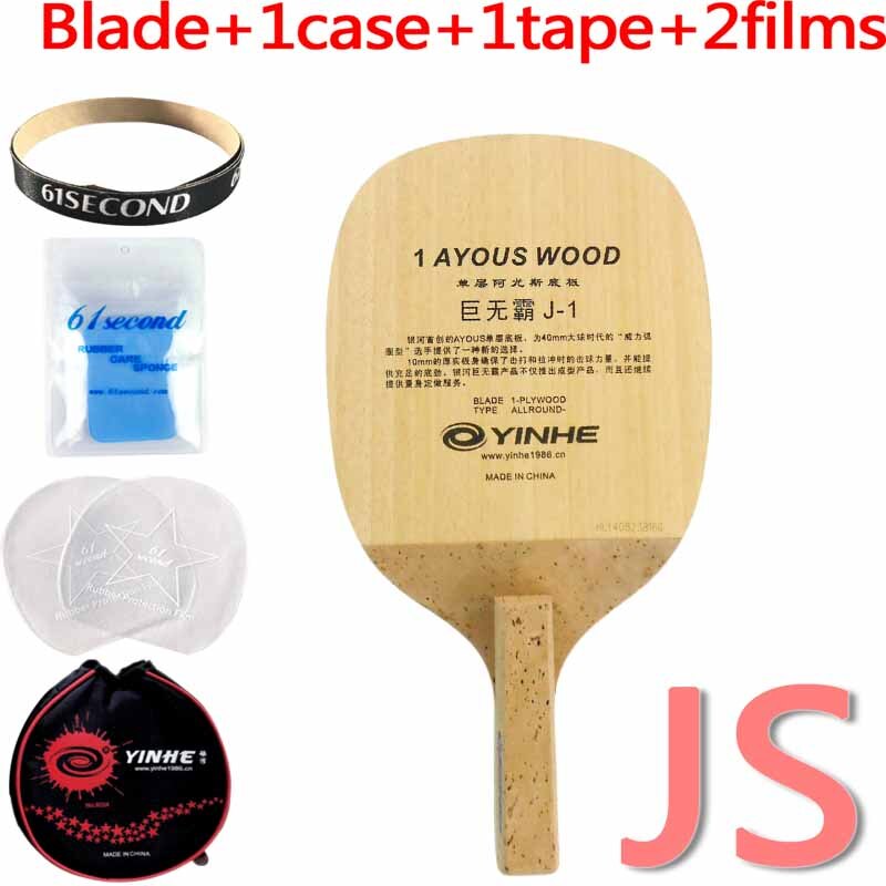 Originele Yinhe Melkweg J-1 J1 J 1 Een Laag Ayous Tafeltennis Pingpong Blade Japanse Penhold: JS with YM case