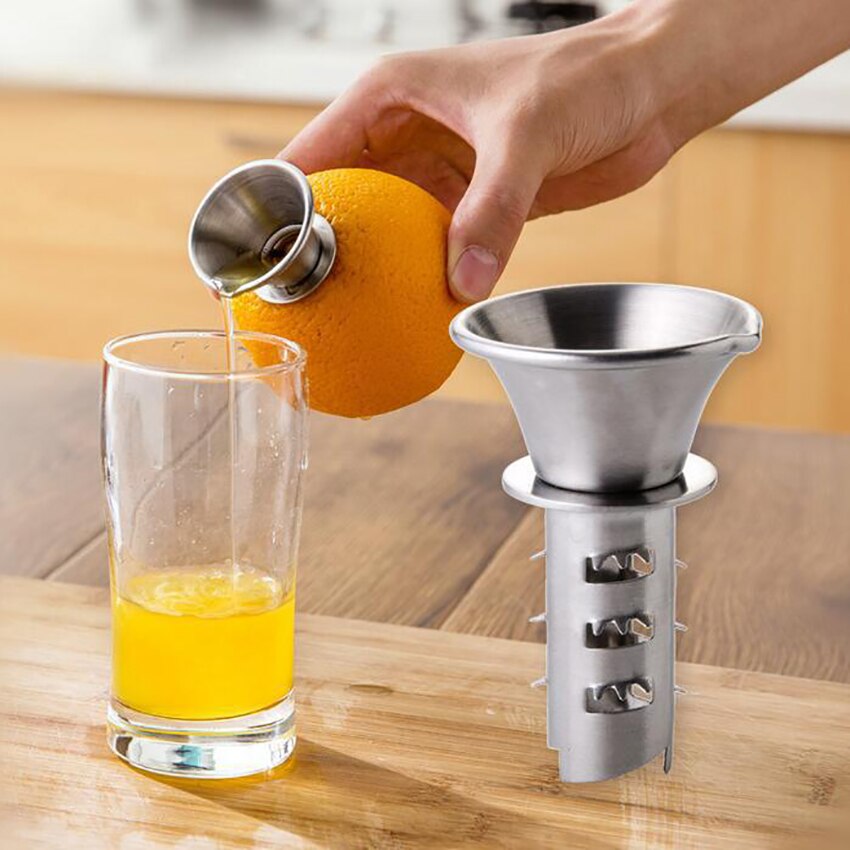 Handmatige Juicer Citroensap Squeezer Rvs Oranje Lime Lemon Boor Handleiding Fruit Sapcentrifuge Home Kitchen Tool