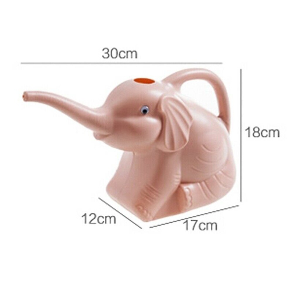 Sød elefant form vandkande mini plastik planter sprinkler bærbart vanding udstyr havearbejde forsyninger