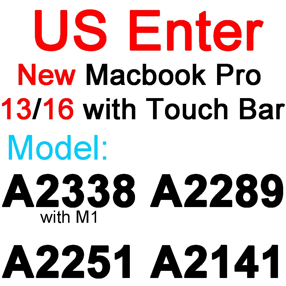 Klawiatura pokrywa dla Macbook Air 13 11 Pro 13 15 16 17 12 dotykowy TPU silikonowy Protector Film wyczyść ue usa A2251 A2289 A2141 2020: US New Pro 13 16