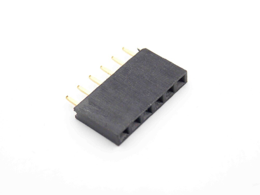 40PCS 2.54MM 6Pin & 8Pin 10MM Long Needle Female Header Strip Stackable Header for W5100 6p 8p Long Needle Female Kit