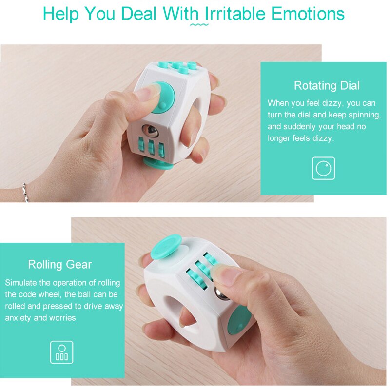 Fidget Speelgoed Min Kubus Speelgoed Vinyl Bureau Vinger Speelgoed Squeeze Fun Stress Reliever