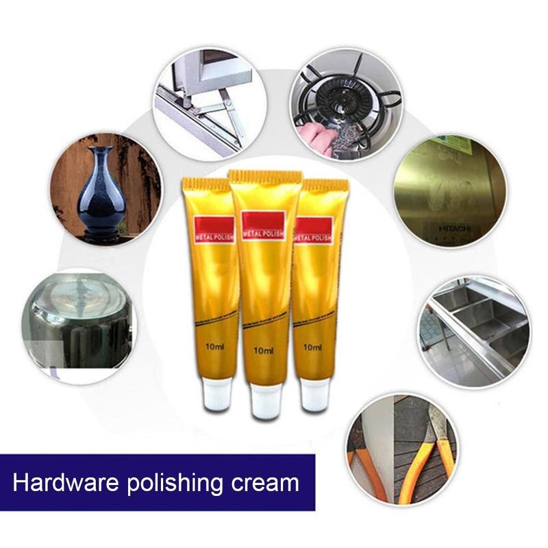 Metal Polishing Cream Steel Cleaning Paste Metal Polish Cream Rust Remover Polishing Wax Mirror Metal Polishing Cream