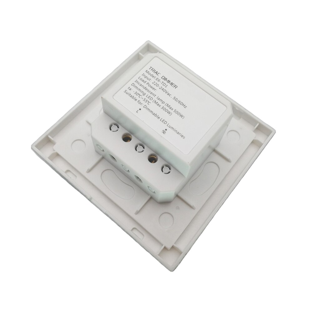 Nowy doprowadziło triak ściemniacz 220V E6-TD1 pokrętło płyta ściemniający kontroler triak krawędź lampa wysokiego napięcia doprowadziło ściemniacz