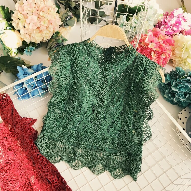 Sommer blonder hule crop toppe kvinder korte blonder pullover tank vest damer slanke uden tank toppe: Grøn