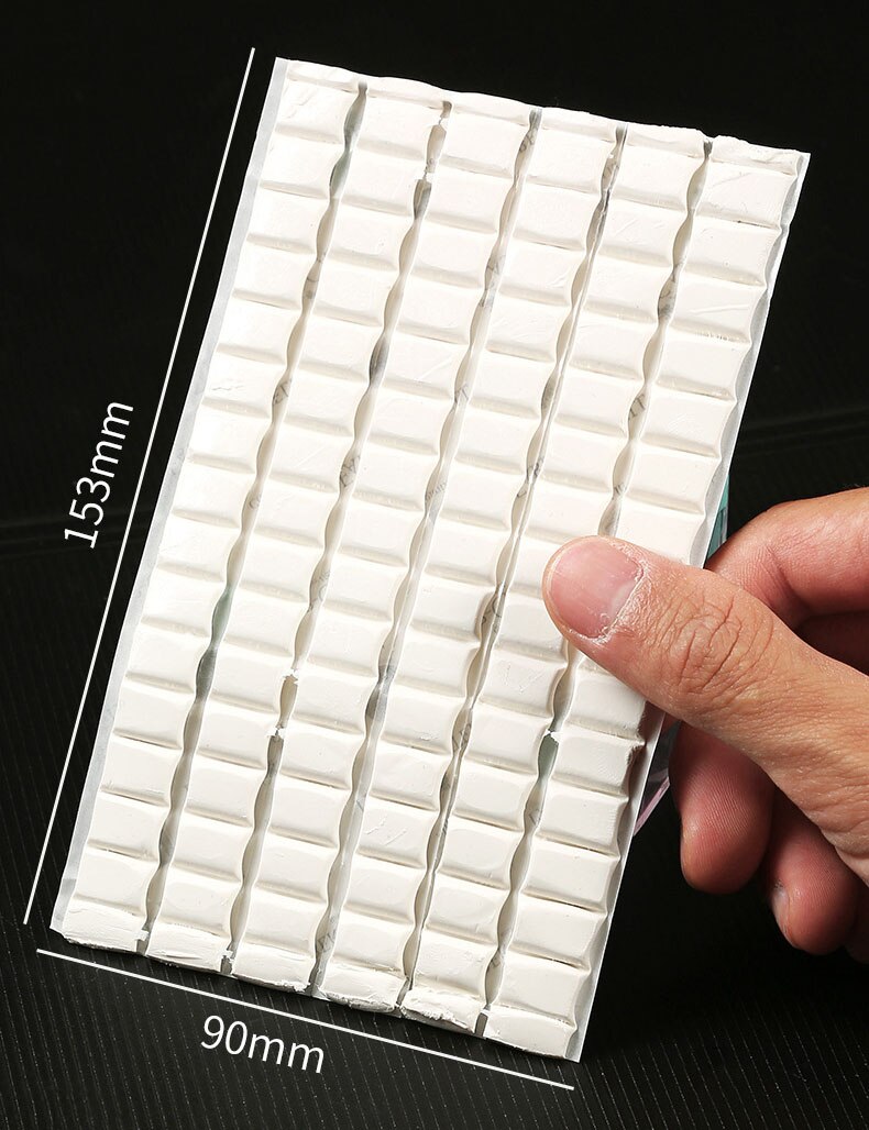 Reutilizável multiuso argila pegajosa removíveis da massa de vidraceiro da argila do prego reutilizável multiuso que monta a massa brega para ferramentas do prego: White 90pcs