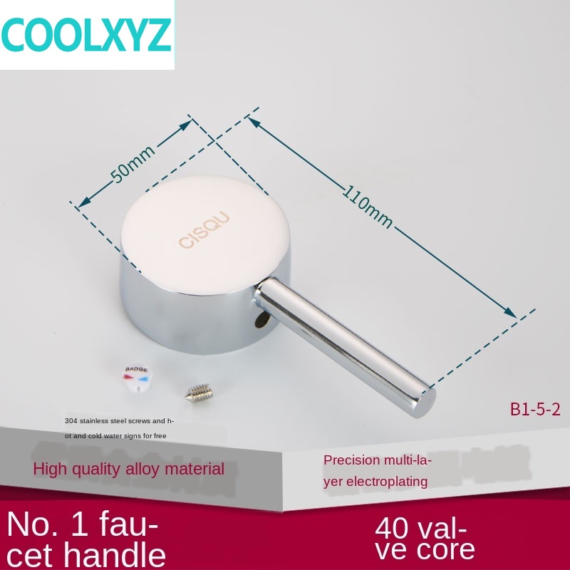 Kraan Handvat Handvat Schotel Wastafel Douche Schakelaar Wijzerplaat Warm En Koud Water 25 35 40 Spool Reparatie Onderdelen: YELLOW