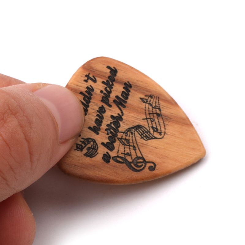 3 Teile/satz Handgemachte Holz Gitarre wählen Kasten und wählt Paddel für Gitarrist Musik Liebhaber