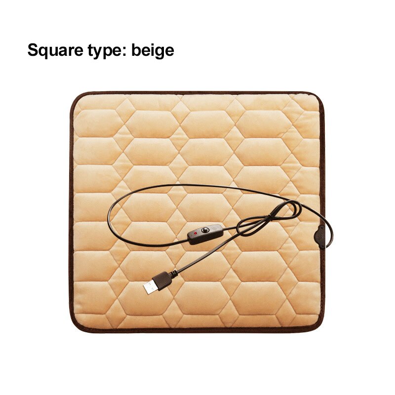 Keep Warm Car Heating Cushion Winter Car Mat Car Universal Seat Electric Heating Seat Cushion USB 5V Auto Electric Heating Seat