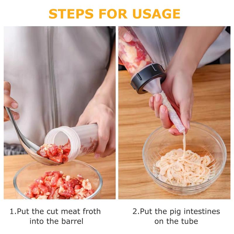 1 Set Of Sausage Stuffer Home Manual Sausage Machine Filler Sausage Filling Homemade Sausage Tool Manual Sausage Filling Machine