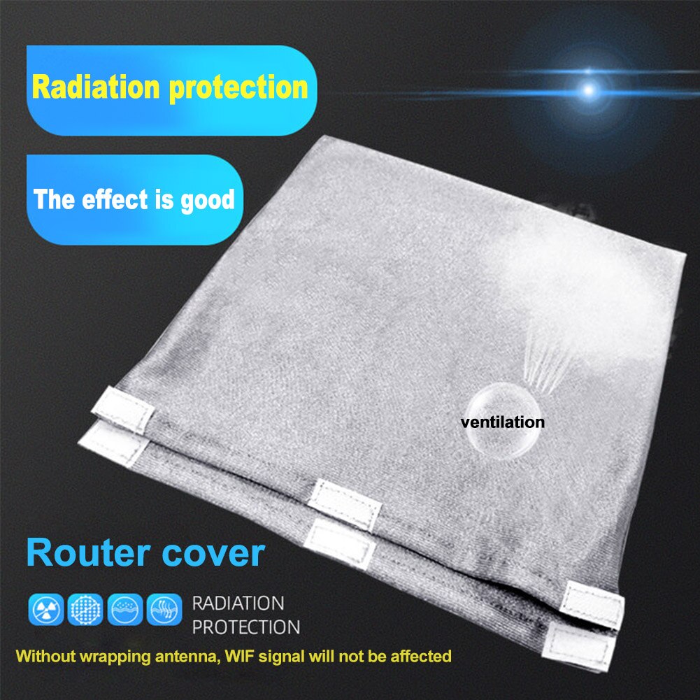 EMF Shielding Radiation Protection Practical Safe Wireless Router Cover Universal Home WIFI Pouch Washable Dustproof Accessories