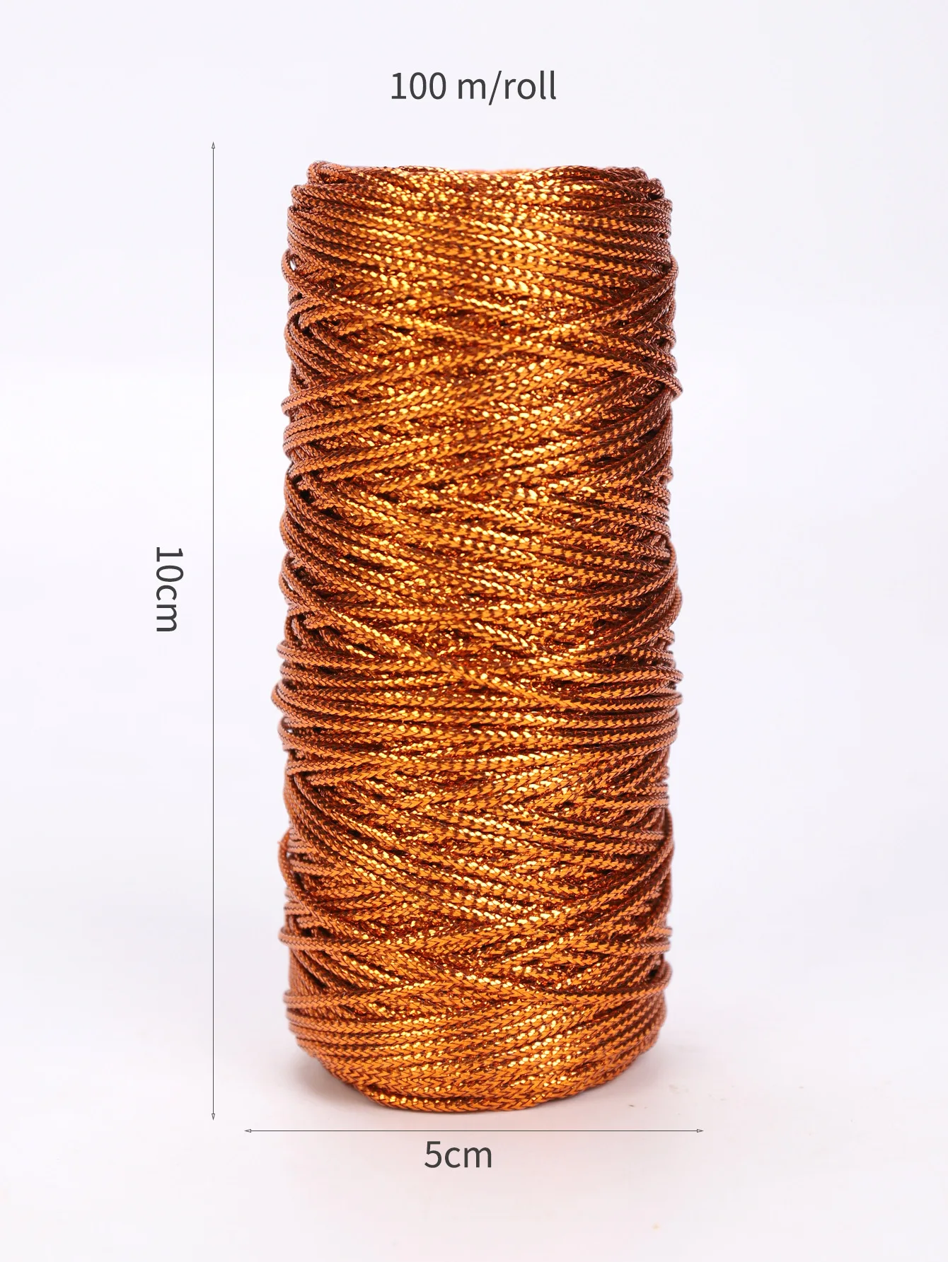 1.5Mm 100M Goud Zilver Macrame Koord Touw String Voor Naaien Diy Touw 100M Macrame Touw Voor Naaien En Draad Touw: Ivoor