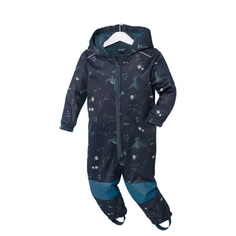 Tuta da sci per bambini tuta impermeabile soft shell per ragazzi e ragazze pagliaccetto monopezzo per mantenere caldo, impermeabile, antivento, sottile