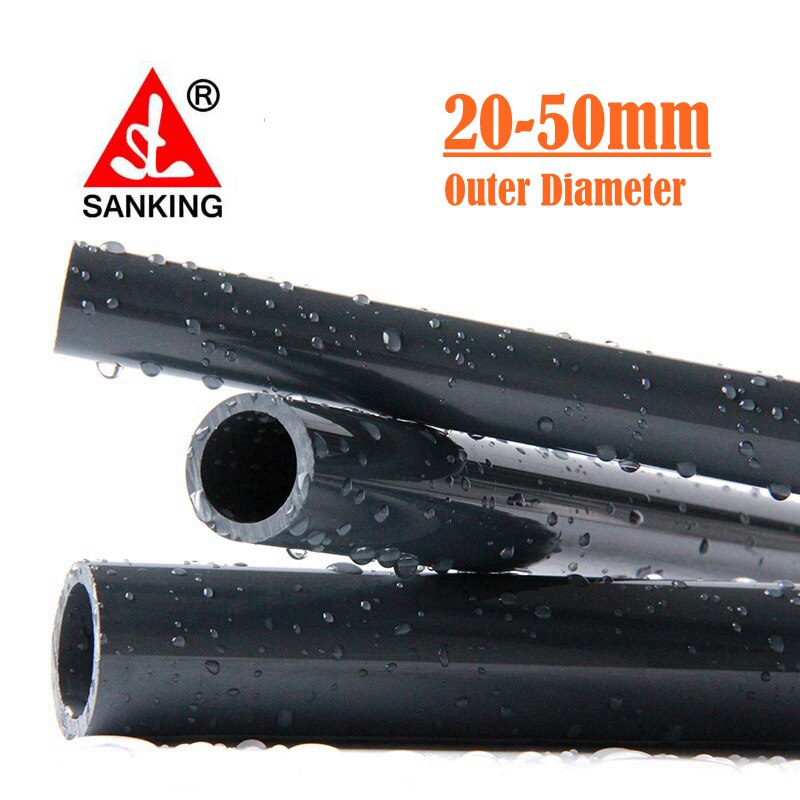 SANKING Schwarz PVC Rohr Industrielle Klasse Innen Durchmesser 20mm bis 50mm Landwirtschaft Garten Bewässerung Rohr Fisch Panzer Wasser rohr