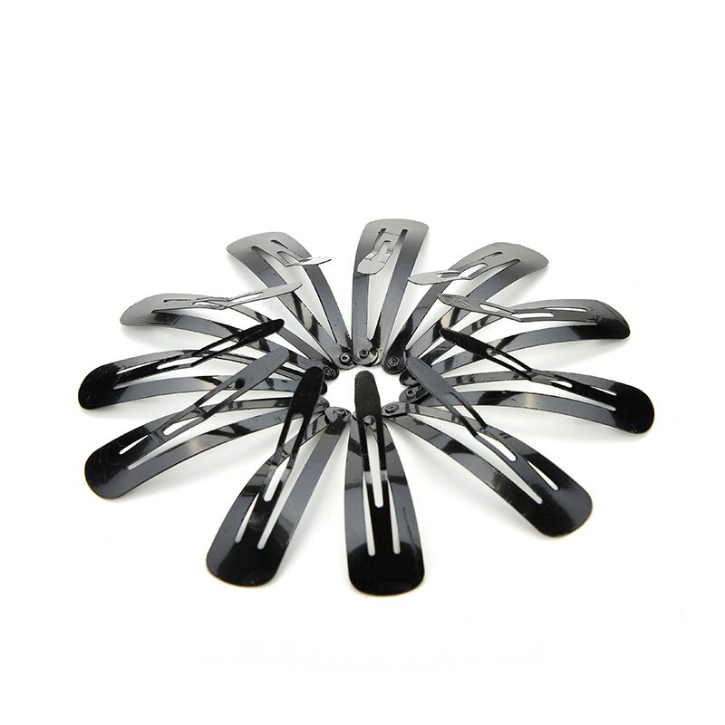 1/10/60/100 Pcs/lot Baby Hair Snap Clips Accessories For Women Black Hairgrips Barrettes Head Hairpins
