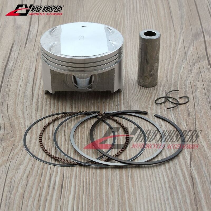 Piezas de motor de motocicleta STD, juego de pistones y anillos de 72mm para Suzuki DR 250 DR250 S 1982-1987 TU 250 1997-2001 GN 250 1985-2001