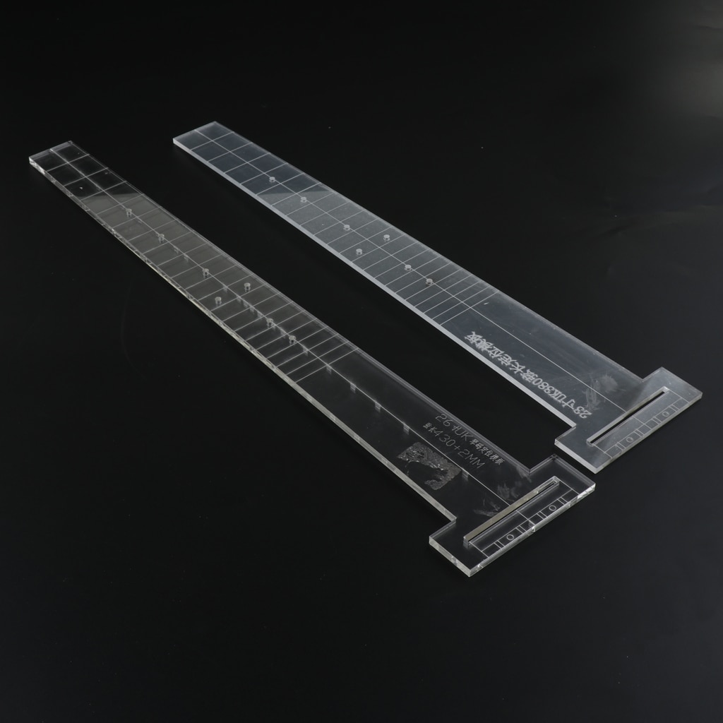 23/26 zoll transparent Gitarre Griffbrett Brücke Schablone Schimmel Luthier Werkzeug
