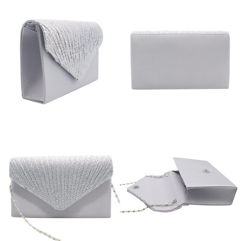 Women Evening Shoulder Bag Party Prom Wedding Lady Clutch Envelope Handbag Evening Bags